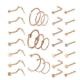 thumbnail image 1 of 30x Anillos De Nariz De Moda Set 20G Cristal En Forma De L Estilos De Mezcla Aros De Nariz De Oro Rosa, 1 of 5