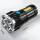 thumbnail image 2 of Linterna Led Recargable Alto Alcance 4 Led Fría Negro, 2 of 3