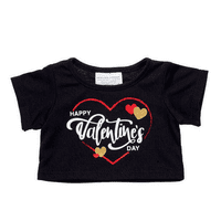 Polera Build A Bear Negra Estampado Happy Vday