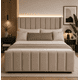 thumbnail image 1 of Cama  Dividida 2 Plazas con Doble Respaldo Lineal Beige – Estilo Europeo, 1 of 6