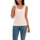 thumbnail image 2 of ATHLECHIC Top Ajustado de Mujer de Punto Acanalado Cuello Redondo Ajuste Ceñido Top Casual L Albaricoque, 2 of 5