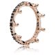 thumbnail image 1 of Anillo Pandora Crown En Pandora Rose Con 36 Bead-Set Black Crystals, 1 of 2