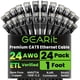 thumbnail image 1 of Cable Ethernet GEARit Cat5e, paquete de 24, 30 cm, RJ45, 1 of 9
