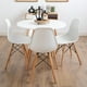 thumbnail image 2 of Comedor Redondo Estela Blanca 80cm + 4 Sillas Eames Blanca | Funcional blanco, 2 of 2