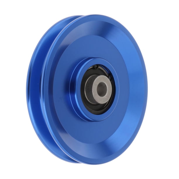 Rodamiento Polea Rueda Accesorio de Gimnasio Universal Resistente Al Desgaste Fácil de Instalar 10 Mm de Diámetro Interior para Ejercicio Accesorio de 105 mm azul