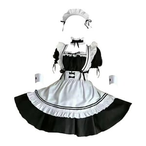 Genérico - Traje De Mucama Vestidos De Mucama Clásico Dulce Lolita Traje De Mucama De Anime Japonés L