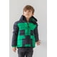 thumbnail image 3 of Chaqueta acolchada de invierno con cierre y capucha para niño Minecraft Creeper, 3 of 9