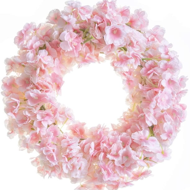 180CM/5.9ft Artificial Sakura Flower Vine - Perfect for Weddings, Parties, and Christmas Decorations!
