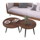 thumbnail image 1 of Set Mesa De Centro Redonda Madera Color Nogal, 1 of 2