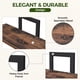 thumbnail image 5 of Estantes flotantes de pared Bamworld, paquete de 2, marrón, soporte para plantas, 5 of 7