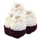 thumbnail image 2 of 4 piezas antideslizante silla pierna protectores de piso gorras calcetines de tela púrpura oscuro, 2 of 5