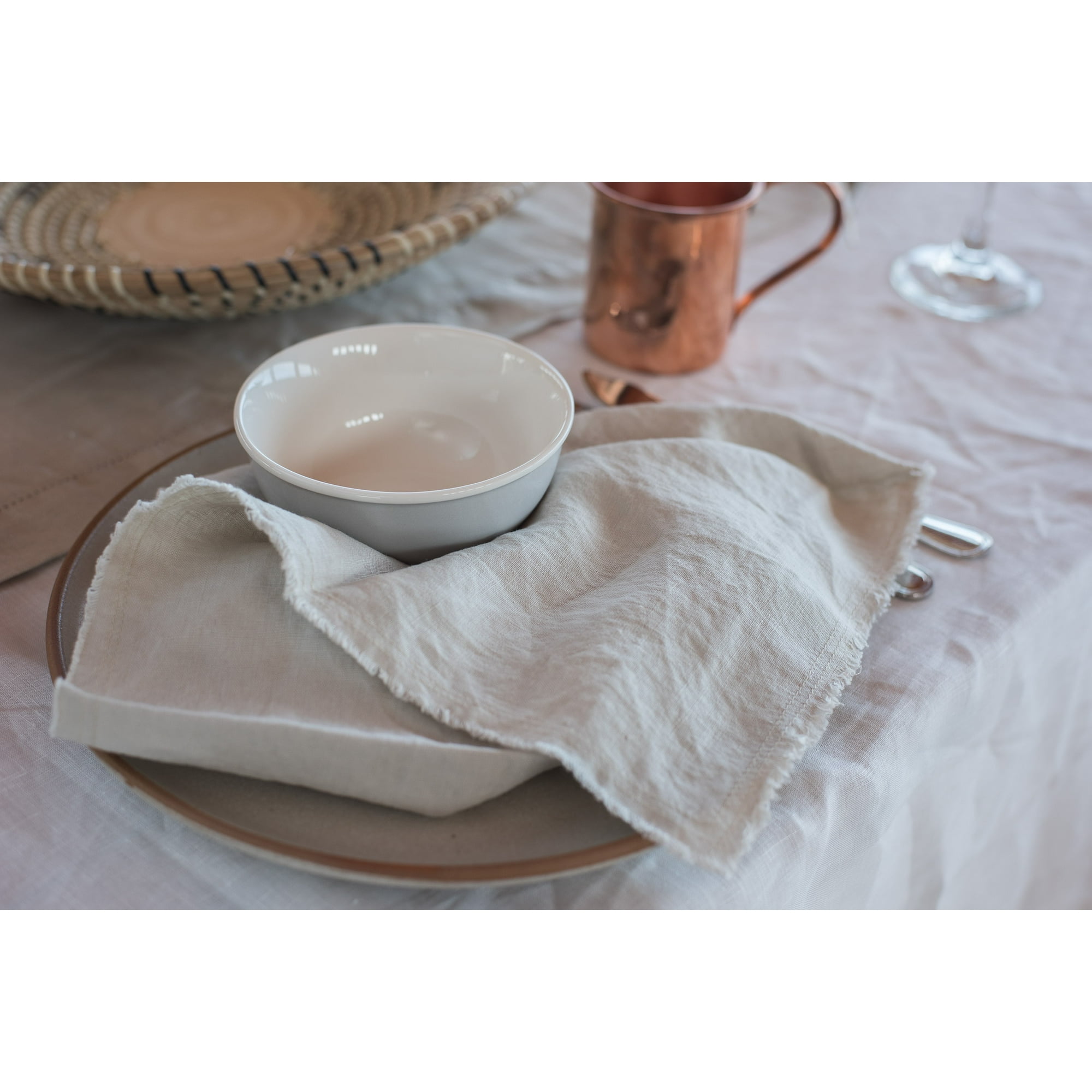 Purolino - Servilletas Rusticas 100% Lino