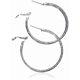 thumbnail image 2 of Aros GUESS de Alambre Multitexturizado en Tono Plateado, 2 of 3