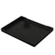 thumbnail image 1 of Bandeja De Servicio De Hotel De Melamina Platos Taza Juego De Pasteles De Vidrio Negro 24.9x18.5ccm, 1 of 3