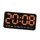 thumbnail image 5 of Reloj digital LED de escritorio despertador temperatura portátil escritorio reloj de pared reloj electrónico para dormitorio salón hogar sala de estar Naranja, 5 of 5