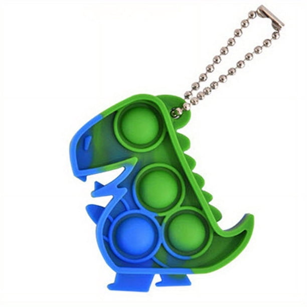 Boys Cute Cartoon Keychain Tie Dye Decompression Silicone Game Console Keychain Decorative Accessories Holiday Gift