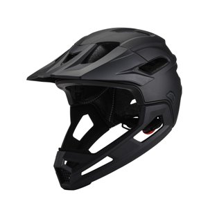 Ioensy - Casco De Bicicleta De Cara Completa Ventilación Cómodo Casco De Bicicleta Eps De Pc Cuesta Abajo Negro