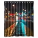 thumbnail image 1 of Cortina de ducha con luces nocturnas de la ciudad de Nueva York, juego de cortina de baño con ganchos, tamaño 60 x 72 pulgadas, 1 of 3