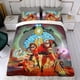 thumbnail image 4 of Los Increíbles Conjunto de sábanas temático, trío de piezas, cómodo y amigable con la piel, diseño único, regalo de decoración para el hogar para familiares, amigos y fans,135cm *200cm, 4 of 6