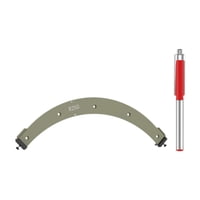 Magideal - Plantillas De Radio Para Esquinas Redondeadas De Carpintería, Plantilla De Biselado De Ángulos Curvos, Plantilla De Radio Para Fresadora, Herramienta R250