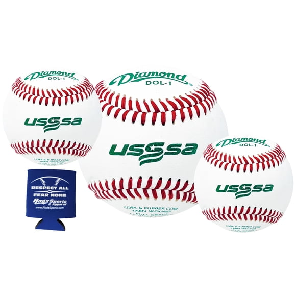 Bolas de béisbol Diamond Sports DOL-1 USSSA 36 unidades + enfriador