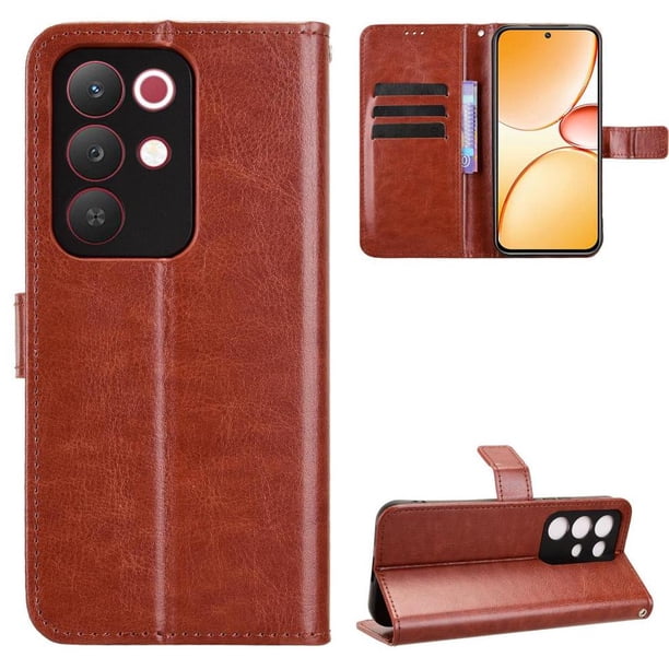 Funda tipo libro para Oppo Realme C85 5G, cartera todo‑en‑uno, funda multifuncional con tarjetero y correa de muñeca desmontable