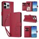 thumbnail image 2 of Funda Cartera Trébol para iPhone 16 Pro Max con Ranuras Tarjetas y Carga Inalámbrica Rojo, 2 of 6
