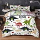thumbnail image 1 of Unicorn Dinosaurs Duvet Quilt Covers Pillow Case Bedding Sets3-Piece Bedding Set (1 Duvet Cover + 2 Pillow Shams), 1 of 3
