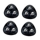 thumbnail image 1 of Rueda giratoria autoadhesiva de 4 uds, giratoria de rotación de 360 ​​grados, rodillos silenciosos de acero inoxidable, deslizadores de muebles para c Negro, 1 of 5