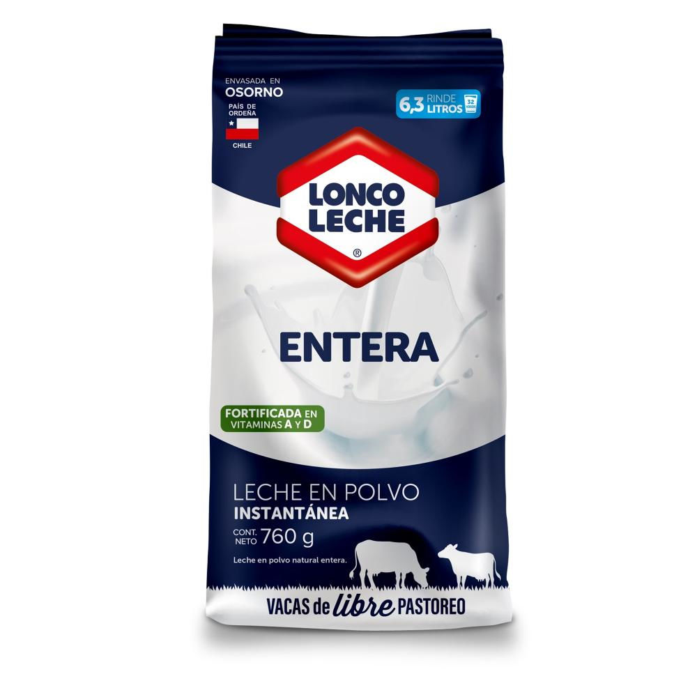 Leche En Polvo Entera 760 g Loncoleche