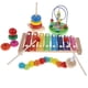 thumbnail image 4 of Juego De 4 Juguetes Educativos De Madera, Xilófono, Cuentas, Laberinto, Anillo, Torre Caterpillar #B, 4 of 5