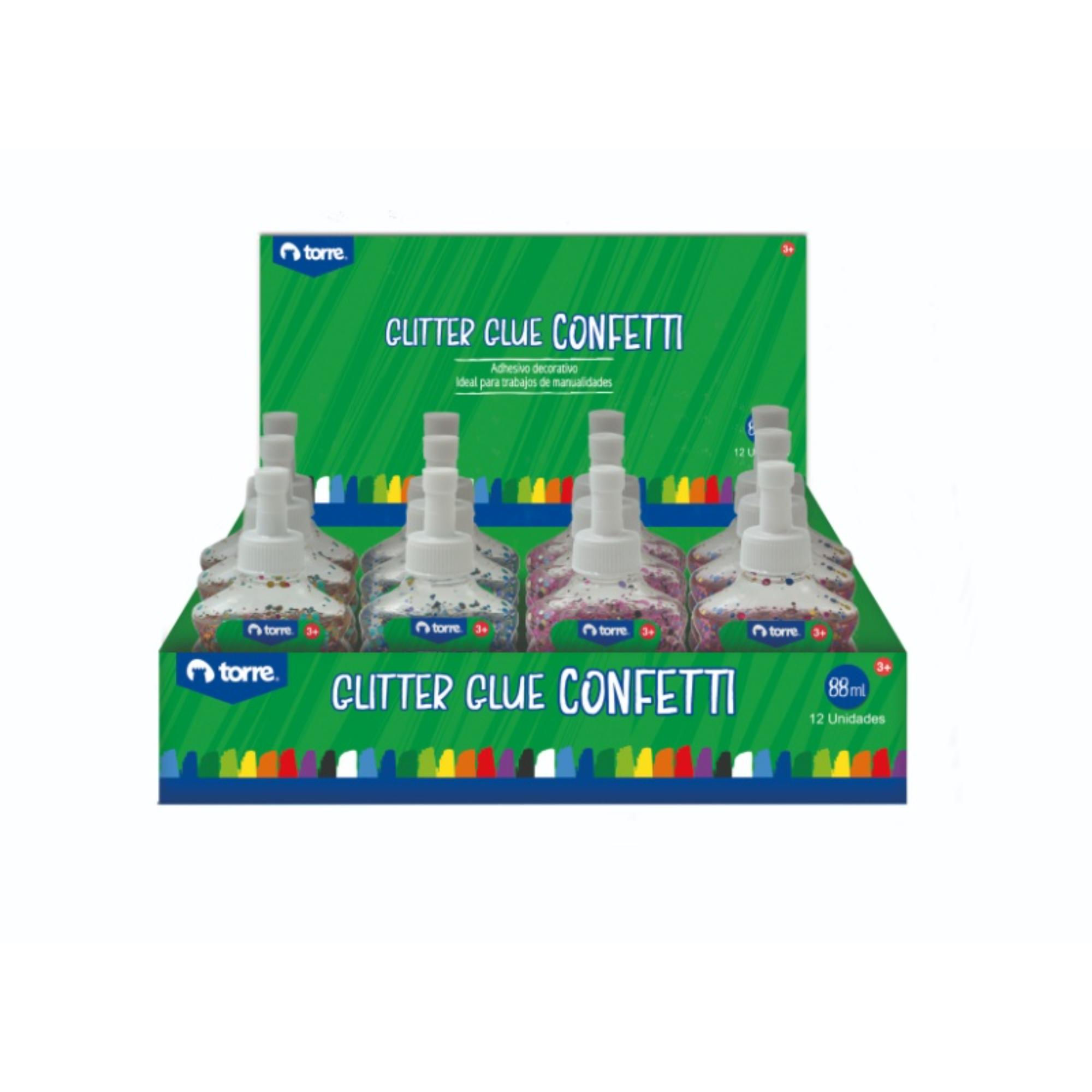 Glitter Glue Confetti 88ml/ Producto Surtido Torre