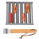 thumbnail image 4 of 1pc Stainless Steel Rolling Sausage Rack, Sausage Roller, Sausage Roller Rack, Detachable Roasted Sausage Rack, Rolling Outdoor Barbecue Grill With Long Wooden Handle, Barbecue Tools, BBQ Accessories,, 4 of 4