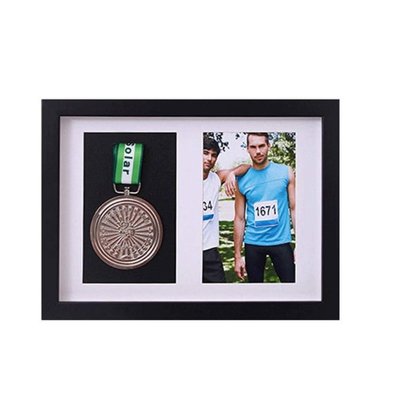 Marco para Exhibición de Medallas WANLIAN XJ Caja de Fotos 3D Negro