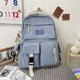 thumbnail image 1 of New Fashion Student High Capacity Waterproof College Backpack Trendy Girls Canvas Shoulders School Bags Boy Travel Book Bag, 1 of 3