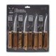 thumbnail image 1 of Cuchillería De Tenedores Y Cuchillos Premium 8 Piezas Acero Inoxidable - Madera Café - Plateado, 1 of 3