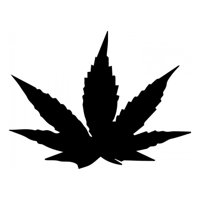 Rienda Libre Graphics - Decomural Weed Cannabis Leaf Ws-33474
