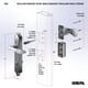 thumbnail image 4 of Tirador de puerta Storm Ideal Security 1216 con cerradura para 2,5 a 4 cm, 4 of 7