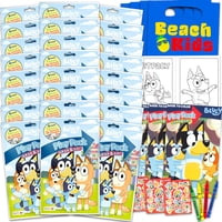 Paquete De Regalos Para Fiesta De Cumpleaños Bluey, 12 Paquetes De Actividades