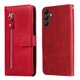thumbnail image 2 of Funda tipo cartera para Samsung Galaxy A14 5G con bolsillo con cremallera y ranuras para tarjetas – Función de soporte Rojo, 2 of 6