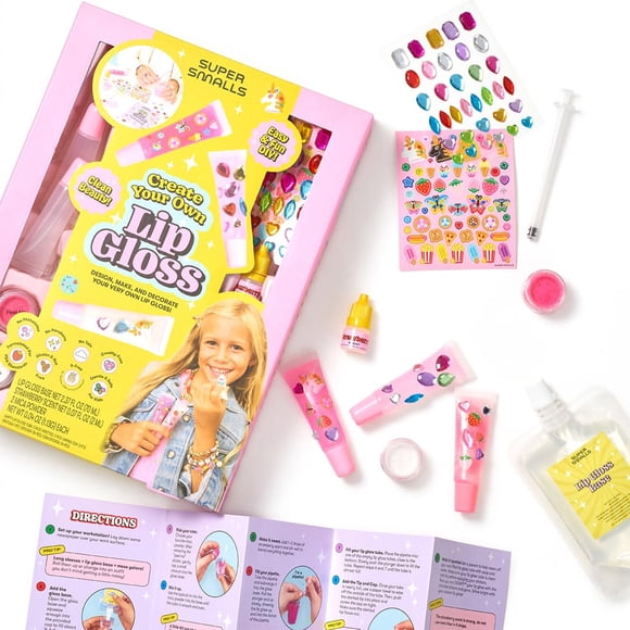 Kit de Brillo Labial Super Smalls con Aroma a Fresa – Pack de 3