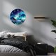thumbnail image 4 of Reloj de pared XNM Aurora Teal Glass de 30 cm, funciona con pilas, 4 of 7