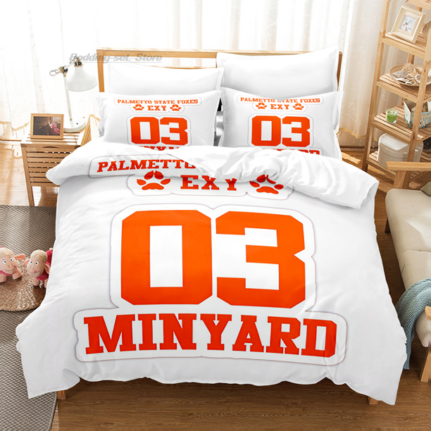 The Foxhole Court Palmetto State Bedding Set Bed Set Aldult Kid Bedroom Duvetcover Set Kawaii