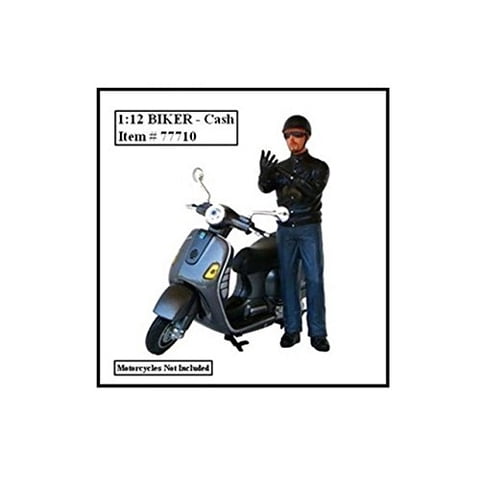 Figura De Acción American Diorama Biker Cash Para Modelos 1:12