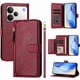 thumbnail image 2 of FOXDOCK Funda Tipo Cartera para Tecno Camon 15 Cuero PU con Cremallera y Correa de Muñeca, Ranuras para Tarjetas, Soporte Plegable, Cierre Magnético, 2 of 5
