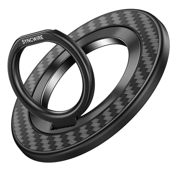 Soporte De Anillo Magnético De Fibra De Carbono Para Teléfono Celular