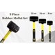 thumbnail image 3 of Juego de Mazos de Goma Benchmark 3 Tallas 230 g‑910 g con Mango Antideslizante, 3 of 6