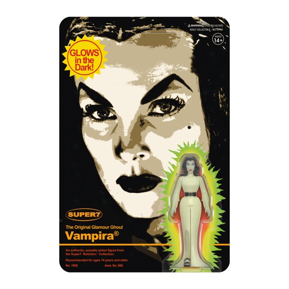 Figura de acción Super7 Vampira Reaction Wave 03 Monster Glow