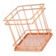 thumbnail image 4 of Cesta de almacenamiento de alambre Bin Bin Organizer Holder para Kithen Bathroom Rose Gold Cube, 4 of 5