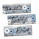thumbnail image 5 of 3 piezas de letreros de madera rústicos para colgar en la pared, placa de granja con diseño de margaritas y flores, decoración de pared para lavanderí Azul Blanco, 5 of 5